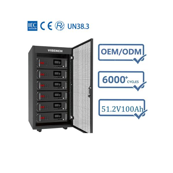Buy cheap Multi-function Rack Mounted Solar Energy Storage Lithium Ion Battery High Voltage 48V 51.2V 70Ah 100Ah 1kw 5kw 10kw 50kw from wholesalers