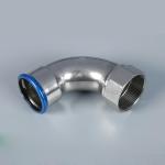 Nickel White Carbon Steel Press Fittings Pipe Elbow 90 Degree ANSI Standard