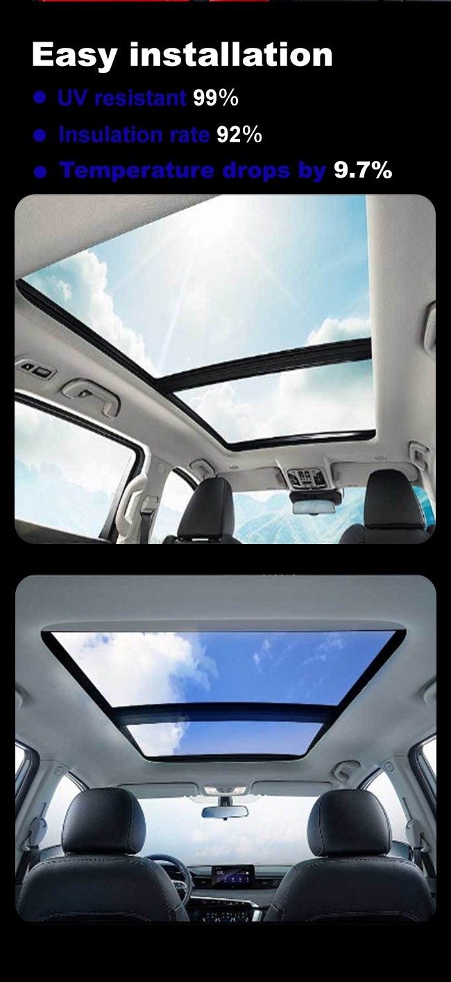 1.52x30m Scratch Resistant Waterproof Anti Fog Car Window Tint Film Easy Installation