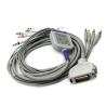 Buy cheap Banana4.0 10 Lead Ecg Cable EKG Cable TPU Gray Color No Resistance from wholesalers