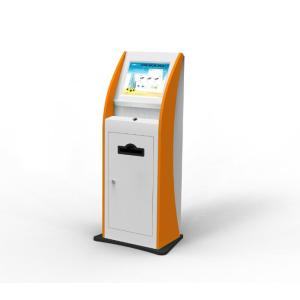 Buy cheap Interactive Queuing Free Standing Kiosk Card Reader Receipt Printer Design from wholesalers