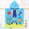 Buy cheap Design Home Microfiber Kids Hooded Cape Bathrobe Cartoon Printing Wearable Bath Towel Spot from wholesalers