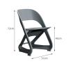 Buy cheap Nordic plastic chair household backrest adult dining chair lazy man creative outdoor leisure negotiation chair from wholesalers