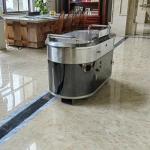 Gas Mobile Teppanyaki Grill Table Stainless Steel Hibachi Grill Table