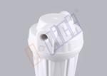 Food Grade 10 Inch PP Filter Housing / White Water Filter Cartridge Housing