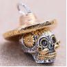 Buy cheap Two Tone Silver Brass Skull Pendant Necklace for Men and Women (XH053353W) from wholesalers