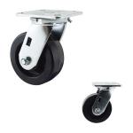 Black Heat Resistant swivel Oven Trolley 5 Inch Replacement Caster Wheels