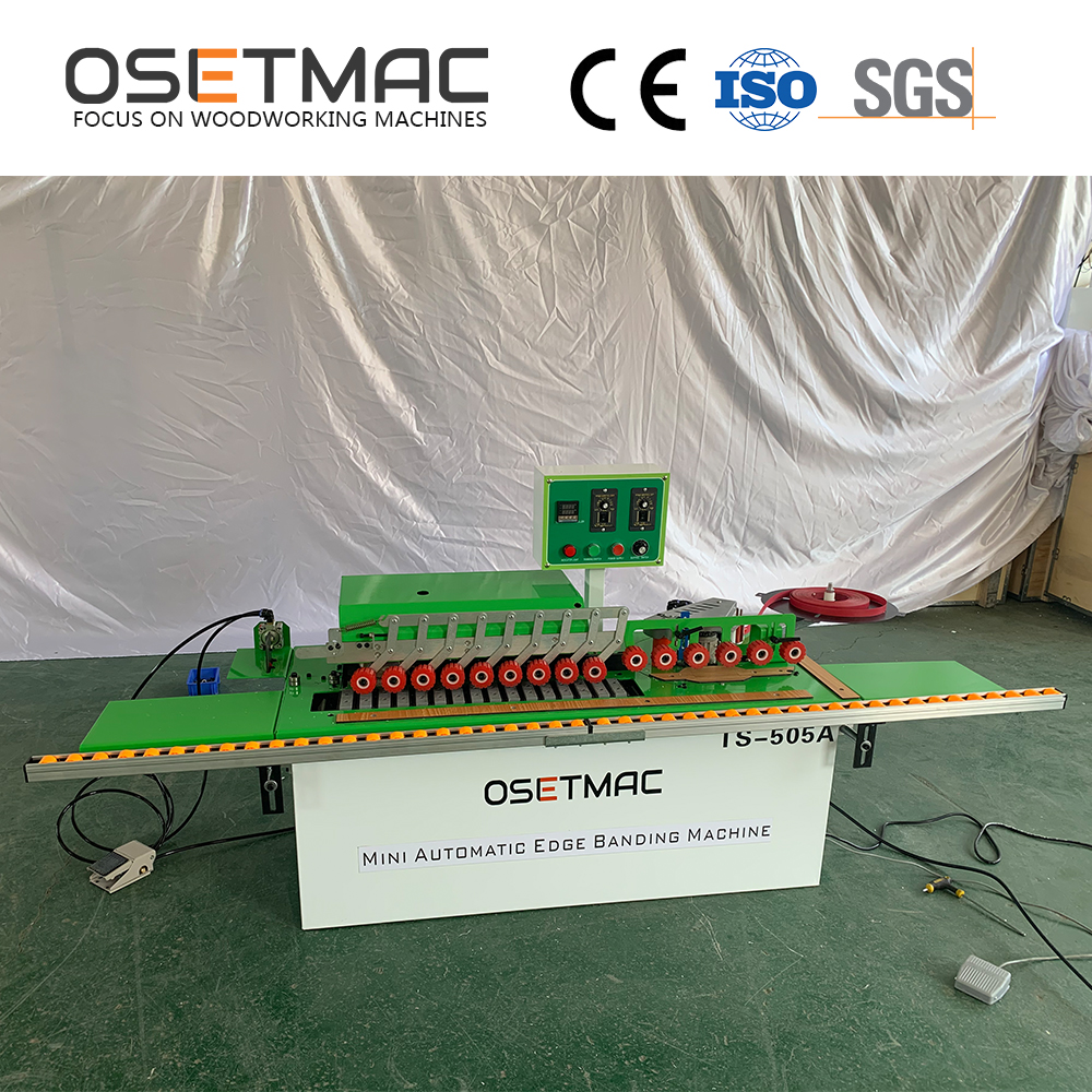 OSETMAC Small PVC MDF Melamine Manual Edge Bander TS-505A Cleaning Function Woodworks