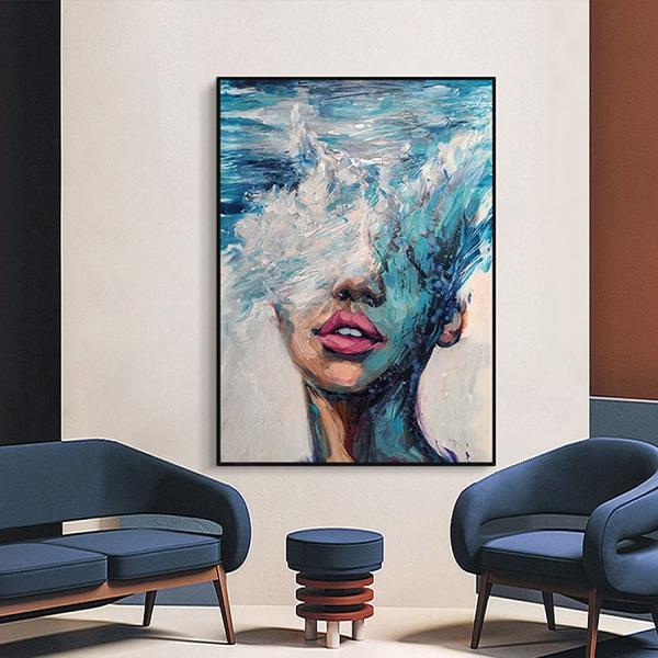 Buy cheap Modern Abstract Oil Paintings on Canvas Hand Painted Wall Art Decorations for Bedroom Living Room from wholesalers