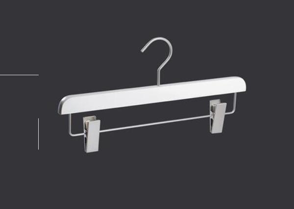 Buy cheap Wooden Clothing Store Hangers With Clips , Trouser / Skirt Commercial Clothes Hangers from wholesalers