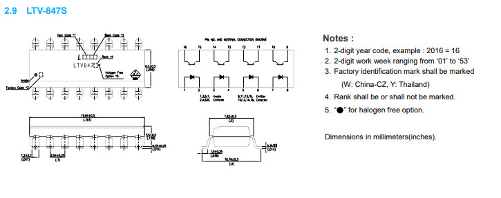 LTV Liton On SMD Photocoupler SOP DIP Optoelectronic Coupler