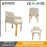 Buy cheap Solid Wood Dining Chair Nordic Restaurant Modern Chinese Wooden Chair With Soft Backrest And Leather Seat from wholesalers