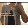 Buy cheap Casual Loose Comfort Cardigans Sweaters Batwing Sleeve Solid Color Crocheted Sweaters from wholesalers