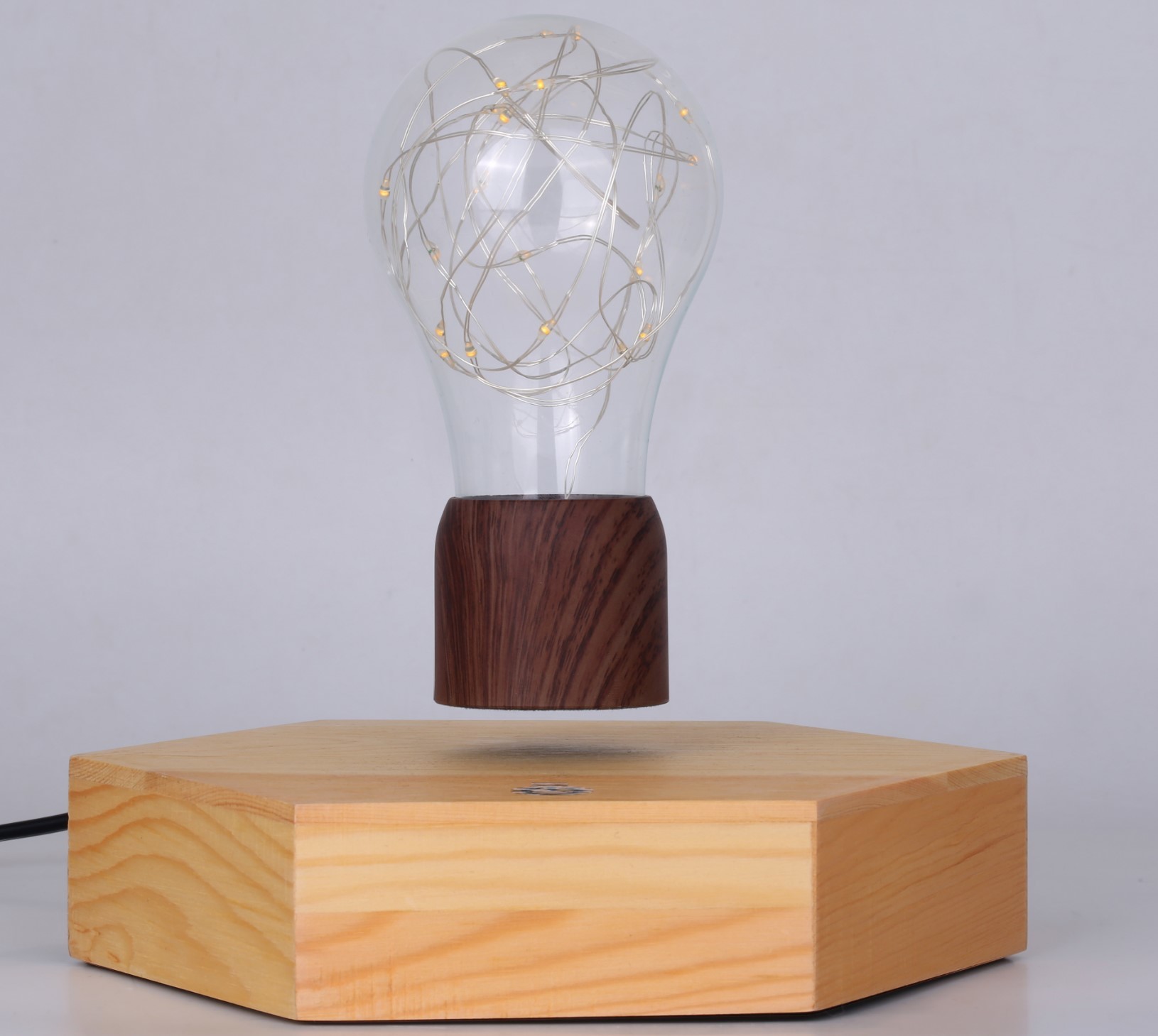 octagon magnetic levitation FLOATING wireless lamp bulb night light