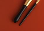 8 Pieces Essential Goat Hair Makeup Brushes Set WIth Golden Wire Drawing Ferrule