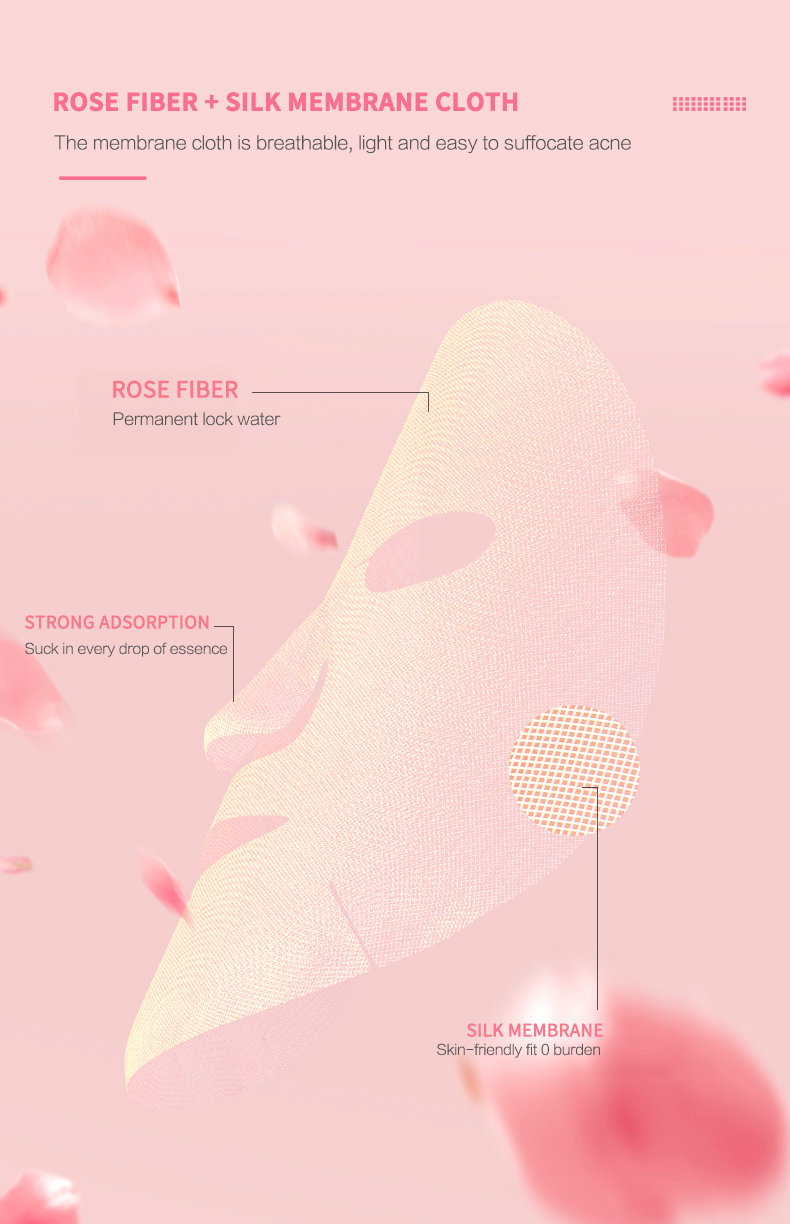 Plant Petal Brightening Facial Mask OEM Skin Care Products Hydrated