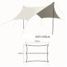 Buy cheap Silver Coated Fabric Sun Shade Outdoor Camping Sun Awning With Wind Rope from wholesalers