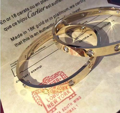 Buy cheap China Jewelry Factory Diamond Bangle Brand Design Car Tier Love Bracelet 18K Gold Bangle B6035917 from wholesalers