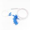 Buy cheap 1x16 Fiber Optic PlC Steel Tube Splitter 1260NM 1650NM SC APC Low Insertion Loss from wholesalers