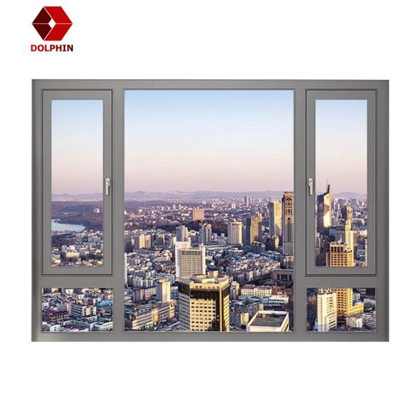 Buy cheap Vertical Double Glazed Aluminum Casement Window Soundproof Heat Insulation Customized from wholesalers