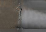 Contemporary Female Mannequin Bronze Statue For Outdoor Public Decorative