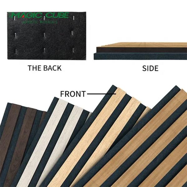 Buy cheap Veneer Finish Wooden Acoustic Panel for Eco-friendly Sound Absorption in Apartments from wholesalers