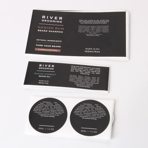 Buy cheap Personalized Paper Sticker Labels Bottle Labels For Men'S Cosmetic / Skincare from wholesalers