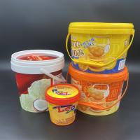 Buy cheap Safe Plastic Food Grade Buckets With Snap On Lid For Storage And Transport product