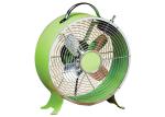 Small Electric Retro Metal Fan Air Circulation Adjustable Tilt Brushed Copper