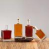 Buy cheap Base Material Glass Custom 500ml 750ml Square Wine Whisky Glass Bottle with Cork Cap from wholesalers