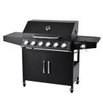 36.8kg Family Outdoor BBQ Gas Grill with Trolley and Commercial Gas BBQ Grill