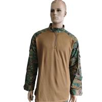 Buy cheap Military - Style Camouflage High - Neck Half - Placket Training Top product