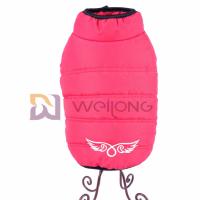 Buy cheap Silver Snaps Pet Jacket Red Pongee Winter Cotton Dog Padded Jacket product