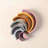 Buy cheap New Children'S Education Silicone Rainbow Round Cloud Arched Colorful Building Blocks Colorful Silicone Children'S Toys from wholesalers