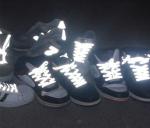 Safety Reflective Fabric Cloth / Reflective Shoe Laces 100% Cotton Material ANSI