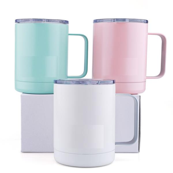 Buy cheap 10oz Stainless Steel Coffee Cups With Lids , Coffee Insulated Mug OEM Welcomed from wholesalers