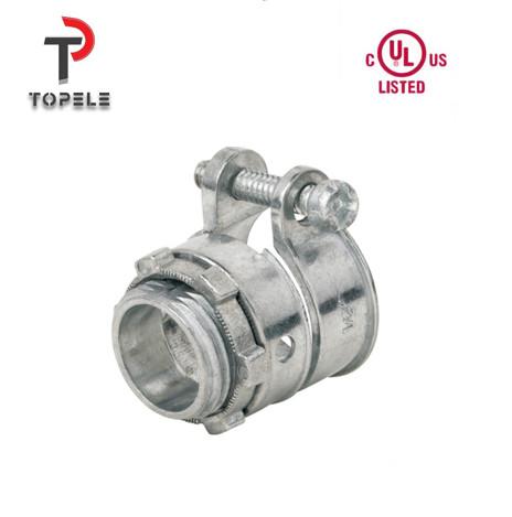 Buy cheap Flexible Conduit Connector Squeeze Connector Straight UL Standard zinc from wholesalers