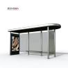 Buy cheap Flat Roof 1185*1750mm advertising SS Bus Shelter / Smart Bus Stop from wholesalers