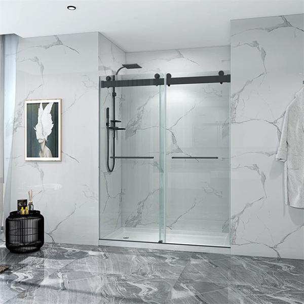 Buy cheap QJYSDG01 3mm-12mm Thickness Frameless Sliding Shower Door for Bathroom from wholesalers
