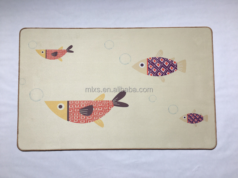 Minglu BFM-027 floor mat New fashion High quality Suede Fabric floor mat with none slip rubber backed