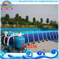 Buy cheap PVC tarpaulin metal frame pool,removable metal frame swimming pool product