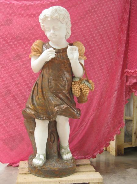 Buy cheap Multi-colour baby marble sculpture from wholesalers