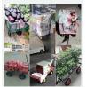 Buy cheap Convenient Pneumatic Wheel Steel Garden Mesh Cart For Garden Maintenance from wholesalers