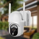 Buy cheap 2K FHD Outdoor Wifi Camera Battery Powered 2.4Ghz Solar PTZ Camera from wholesalers