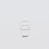 Buy cheap White 9mm 8 Shape Metal Bra Strap Rings Good Hardness from wholesalers