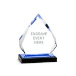 9" 10" 11inch Height Acrylic Trophies And Awards Custom Shaped With Stand