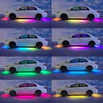 12V RGBIC Car Underglow digital strip light Multi Color DIY Sound Active