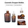 Buy cheap 40ml Transparent Cosmetic Dropper Bottles Brown Glass Dropper Bottles Customized Logo from wholesalers