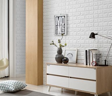 70cm * 77cm Self Adhesive Brick Wallpaper Waterproof Moistureproof 3D Wall Panels Decor Peel And Stick