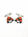 Fashion Mens Gold Cufflinks / Mens Silver Cufflinks Customized Size For Gift